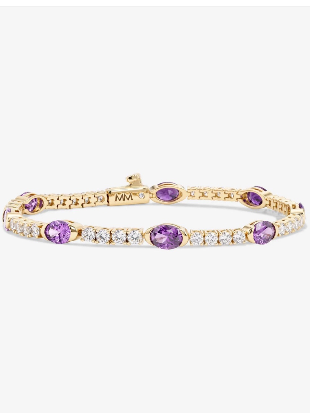 NWT Melinda Maria Gold “The Maven Tennis Bracelet 3mm”